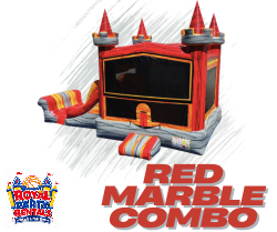 Red Marble Bounce House W/Slide Combo (Wet/Dry) Red Marble Bounce House W/Slide Combo (Wet/Dry)